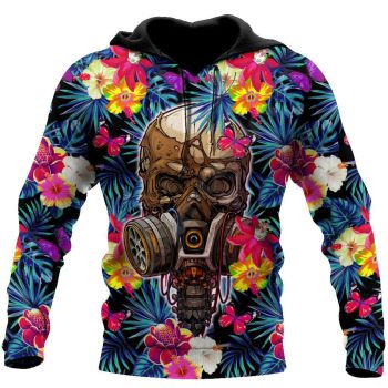 Gorgeous Colorful Skull Pattern Skull Hoodie