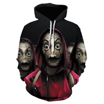 La Casa De Papel 3D Printed Hoodies Sweatshirts