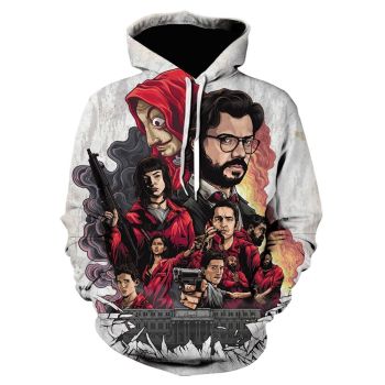 La Casa De Papel 3D Printed Hoodies Sweatshirts