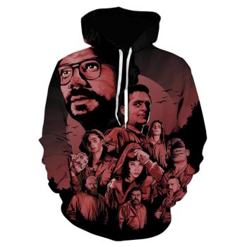 La Casa De Papel 3D Printed Sweatshirts Hoodies