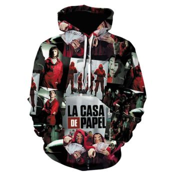 La Casa De Papel 3D Printed Sweatshirts Hoodies