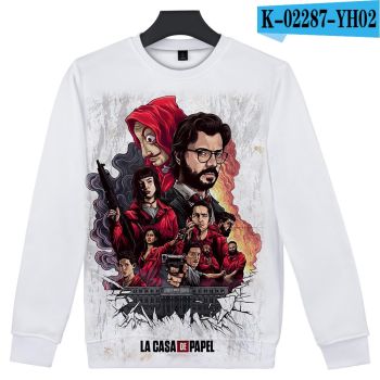 La Casa De Papel Salvador Dali Mask 3D Printed Sweatshirts