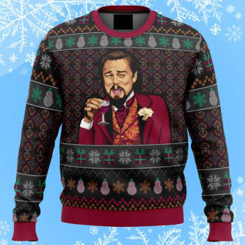 Laughing Leo Dicaprio Meme Tshirt Hoodie Apparel,Christmas Ugly Sweater