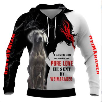 Popular And Vintage Black White Dog Pattern Animals Hoodie