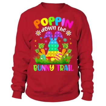 Happy Easter Hare down the rabbit trail Bunny Easter Sweatshirt