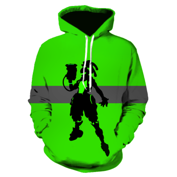 Watchmen 2 Lucio- Green Cartoon Unisex Hoodie