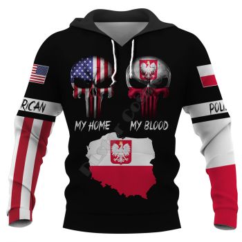 Classical And Elegance Black Skull Pattern Skull Hoodie