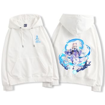 Charming Genshin Impact Keqing Anime The Color White Hoodie