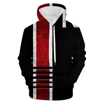 Mass Effect Hoodie &#8211; 3D Print Long Sleeve Hooded Jumper