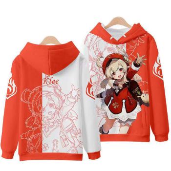 Temperament Genshin Impact Klee Anime Hoodie