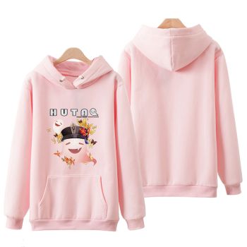 Beautiful Genshin Impact Hu Tao Deep Khaki Pink Hoodie