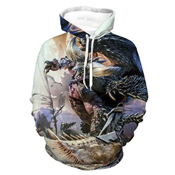 Monster Hunter World Hoodies &#8211; 3D Print Casual Pullover
