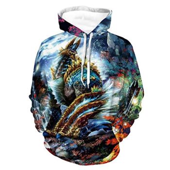 Monster Hunter World Hoodies &#8211; 3D Print Casual Pullover