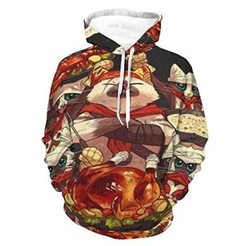 Monster Hunter World Hoodies &#8211; Felyne 3D Print Casual Pullover