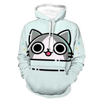 Monster Hunter World Hoodies &#8211; Felyne Cartoon 3D Print Casual Pullover