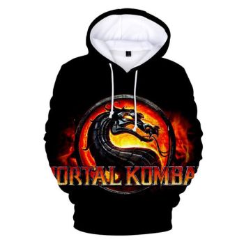 Mortal Kombat 3D Printed Classic Sign Men Fashion Hoodie