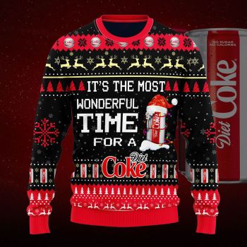 Most Wonderful Time For A Diet Coke Christmas Sweater