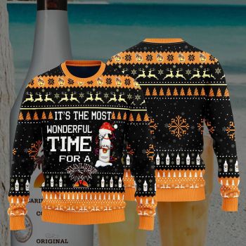 Most Wonderful Time For A Malibu Rum Christmas Sweater