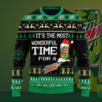 Most Wonderful Time For A Mountain Dew Christmas Sweater