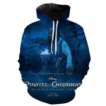 Movies Pirates of the Caribbean 3D Printed Pullover Hoodies