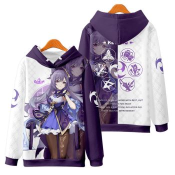 Personality Genshin Impact Keqing Watermelon Red Hoodie