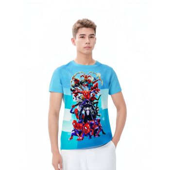 Classic Spidey: Blue Spider-man Tee with Timeless Appeal