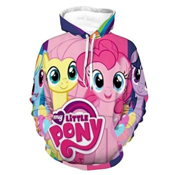 My Little Pony Hoodies &#8211; Pinkie Pie Fluttershy Unisex 3D Print Casual Pullover Sweater