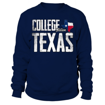 Vintage College Station Texas Flag Sweatshirt