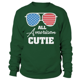 All American Cutie Sunglasses USA Sweatshirt