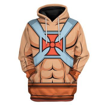 Street Brown Muscle Pattern Indians Hoodie