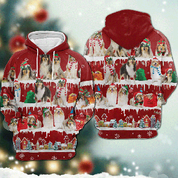 New 3D Christmas Hoodie for dog persons