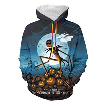 Nightmare Before Christmas 3D Print Hooded Sweatshirt Hoodie