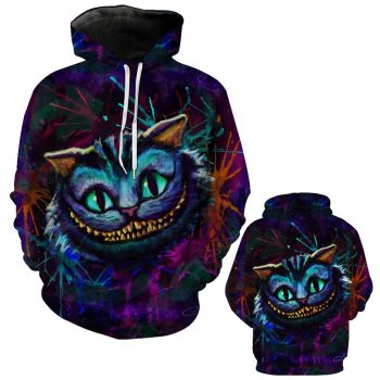 Nightmare Before Christmas Hoodies &#8211; Nightmare Before Christmas Series Naughty Cat Super Cool 3D Hoodie