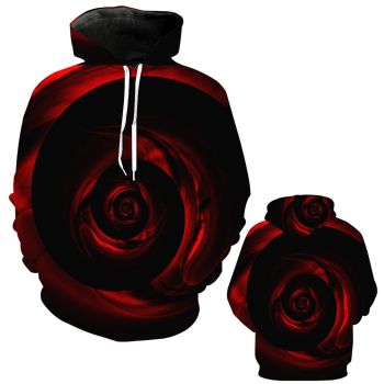Nightmare Before Christmas Hoodies &#8211; Nightmare Before Christmas Series Scarlet Rose Super Cool 3D Hoodie
