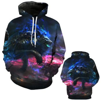 Nightmare Before Christmas Hoodies &#8211; Smoke Series Color Smoke Super Cool 3D Hoodie