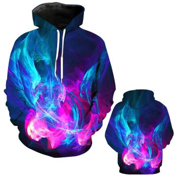 Nightmare Before Christmas Hoodies &#8211; Smoke Series Color Smoke Super Cool 3D Hoodie