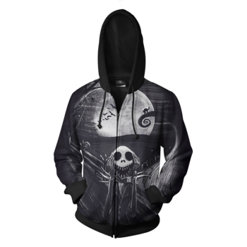 Nightmare Before Christmas Jack Hoodies &#8211; Nightmare Before Christmas Hoodies &#8211; Black Jack 3D Ugly Christmas Hoodie