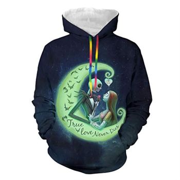 Nightmare Before Christmas Jack Skellington Hooded Sweatshirt Hoodie