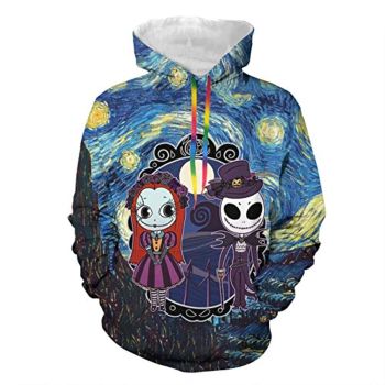 Nightmare Before Christmas Jack Skellington Hoody Pullover Hoodie