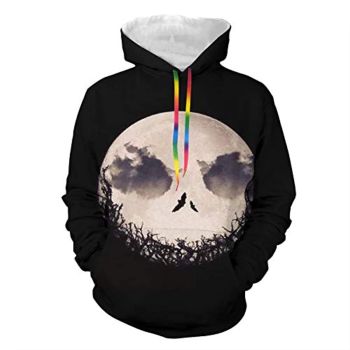 Nightmare Before Christmas Jack Skellington Print Hoodie Aadult