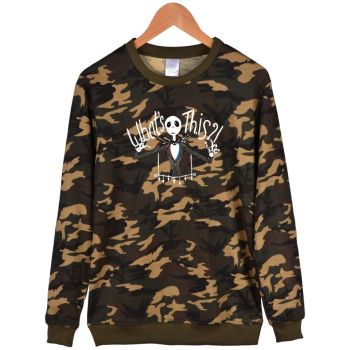 Nightmare Before Christmas Jack Sweatshirts &#8211; Nightmare Before Christmas Sweatshirts &#8211; Jack Christmas Army Green Sweatshirt