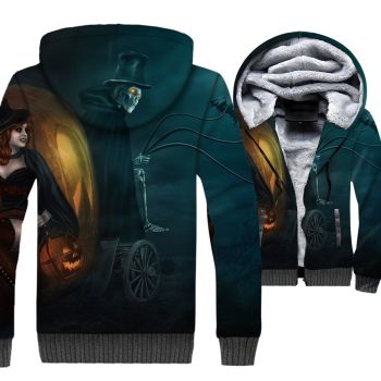 Nightmare Before Christmas Jackets &#8211; Nightmare Before Christmas Series Evil Spirit Skull 3D Fleece Jacket