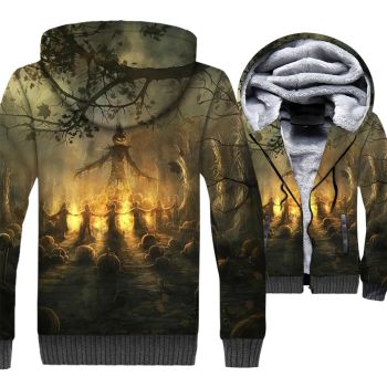 Nightmare Before Christmas Jackets &#8211; Nightmare Before Christmas Series Evil Scarecrow 3D Fleece Jacket