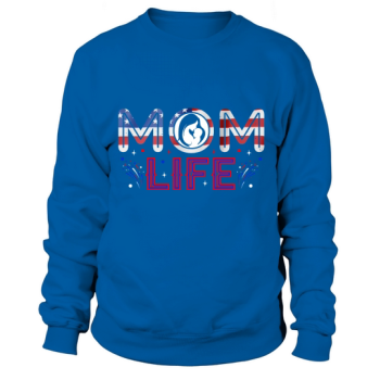 Mom Life 4th of July Graphic Sweatshirt