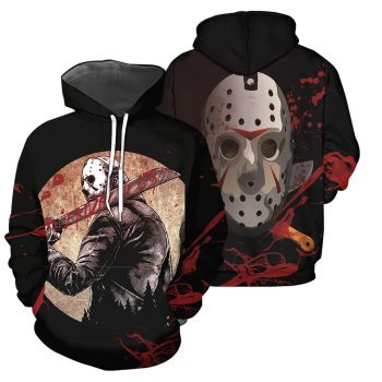  Generous And Beautiful Black Knives Skull Pattern Halloween Hoodie