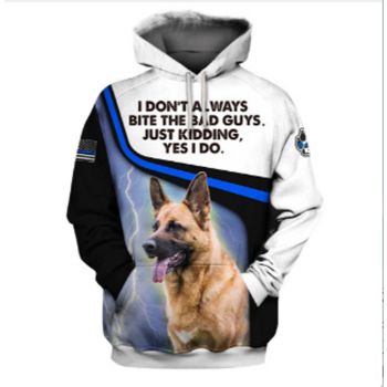  Vintage  Black White Dog Pattern Animals Hoodie