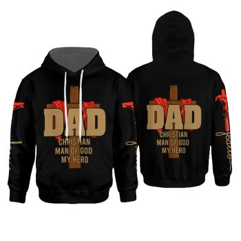 Popular And Vintage Black Alphabet Pattern Jesus Hoodie