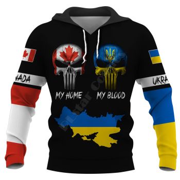 Temperament Colorful Skull Pattern Skull Hoodie