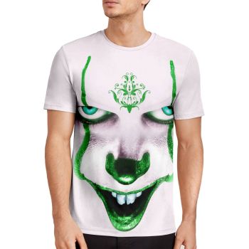 Colorful Loose Clowns Pattern 3D Printed T-Shirto