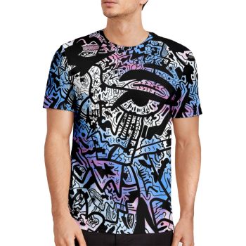 Colorful Charming Graffiti Pattern 3D Printed T-Shirto